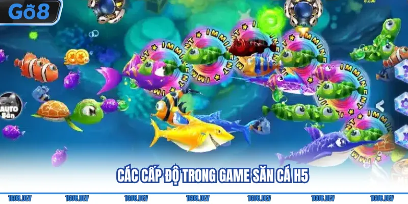 Bắn cá H5 - Trải nghiệm những màn săn cá đỉnh cao cùng Go8 3 Các cấp độ trong game săn cá H5