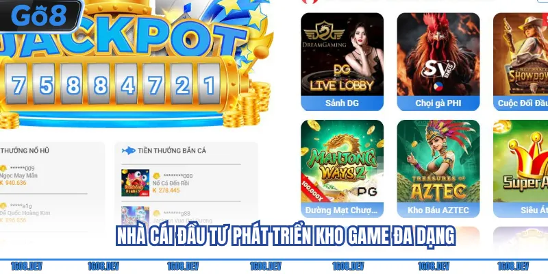 Giới Thiệu Go8 - Thương Hiệu Nhà Cái Đẳng Cấp Quốc Tế 3 Nhà cái đầu tư phát triển kho game đa dạng